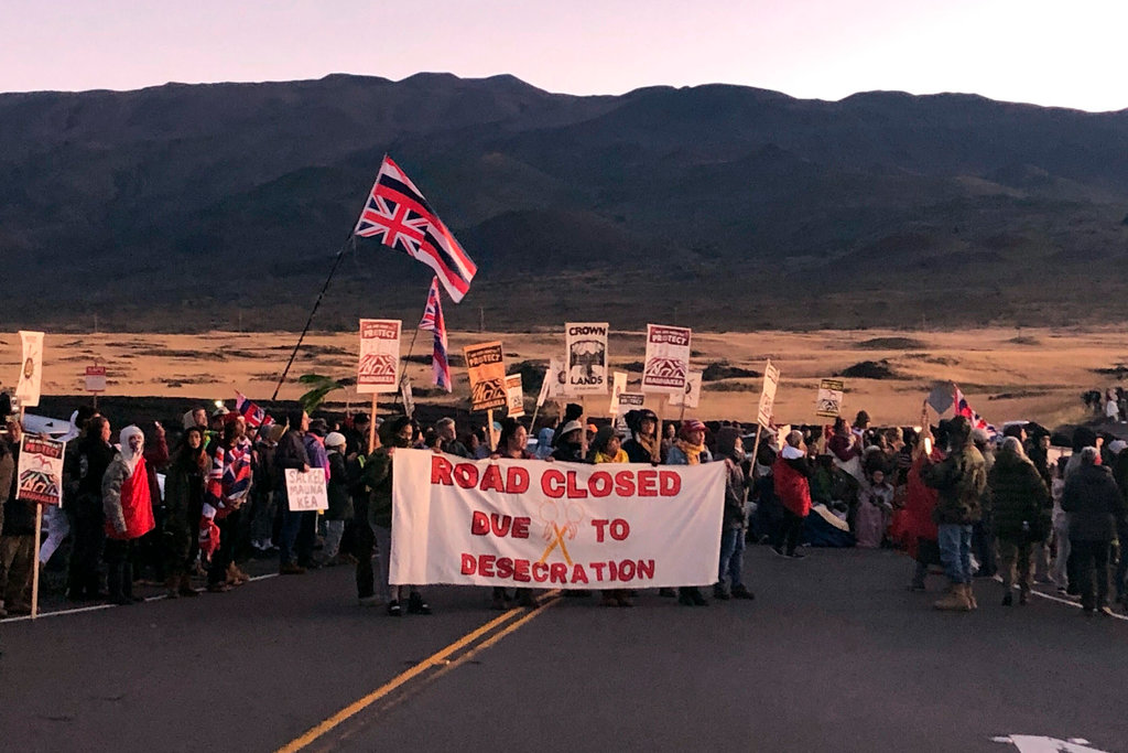 Protest na Mauna Kea w 2019 roku