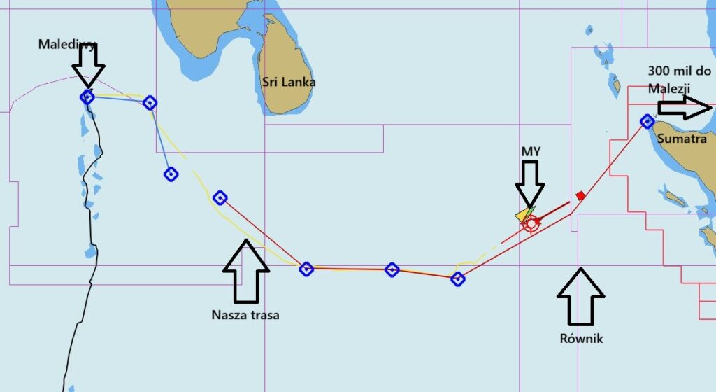 Ostatni rejs na Crystal - mapka z postępami